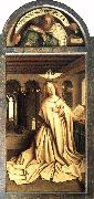 EYCK, Jan van Mary of the Annunciation oil on canvas
